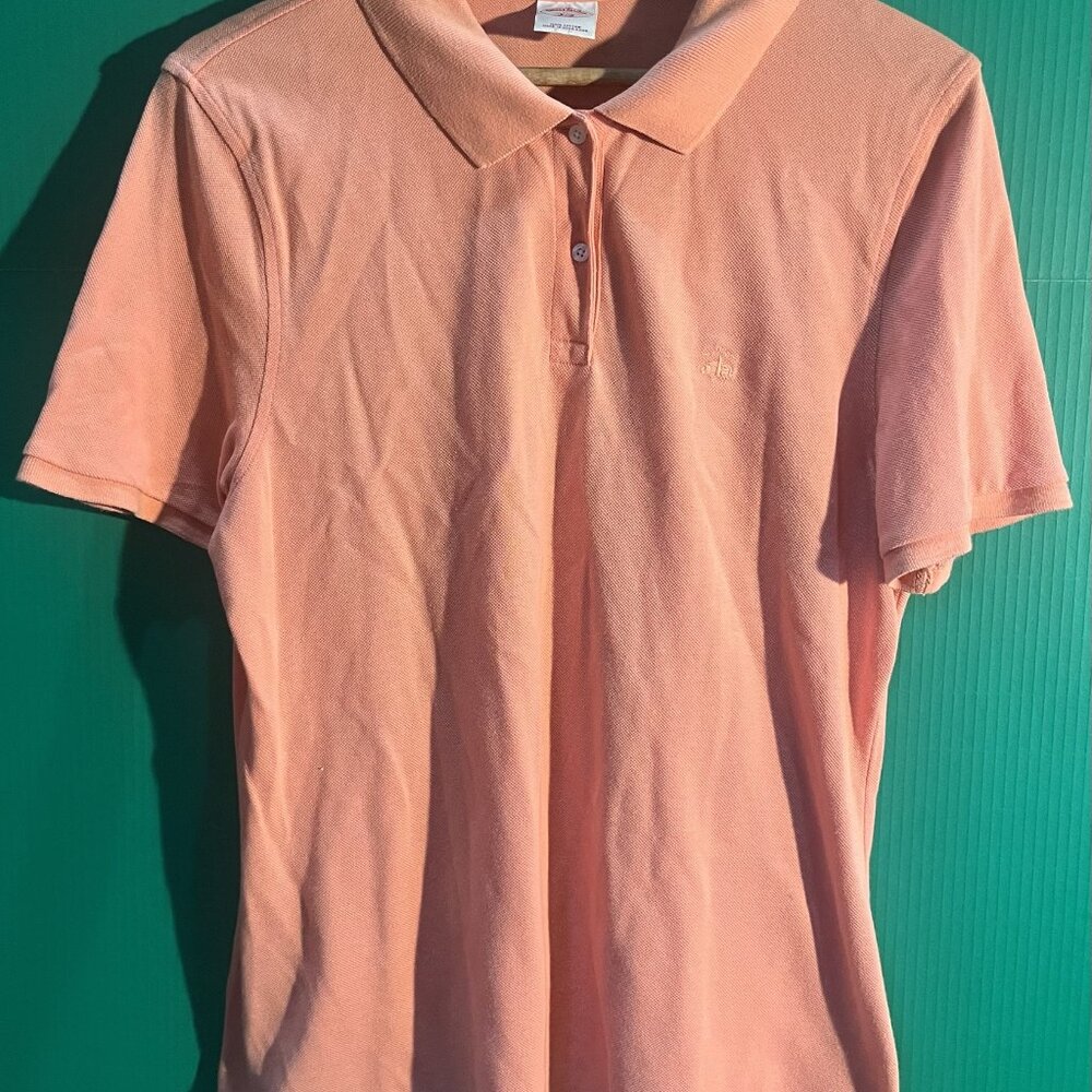 Brooks Brothers 346 Polo Shirt Men’s XL – Hong Kong Made, 100% Cotton, Salmon Pi